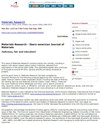 Materials Research-Ibero-american Journal of Materials雜志封面
